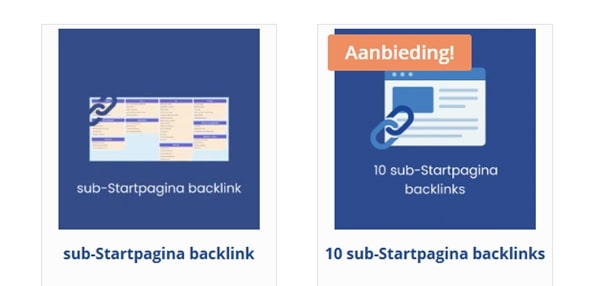startpagina backlinks
